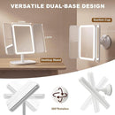 Rechargeable Trifold Makeup Mirror with Lights, 3X Magnification, 3000mAh