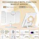 Lighted Makeup Mirror with 1X 3X 7X 20X Magnification, 80 LEDs, USB Rechargeable
